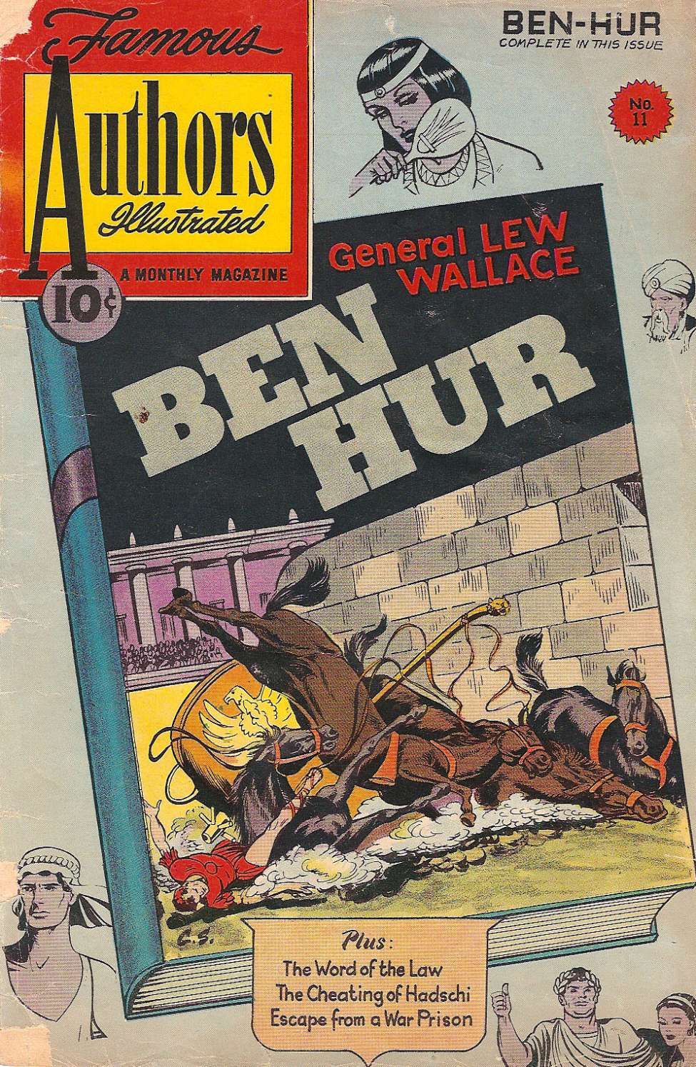 Book Cover For Stories By Famous Authors Illustrated 11 - Ben Hur - Version 2