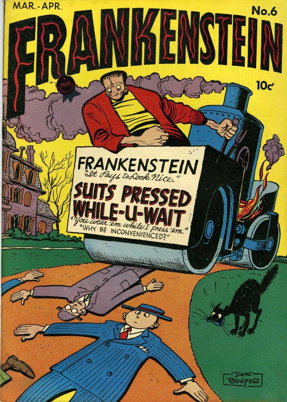 Comic Book Cover For Frankenstein 6
