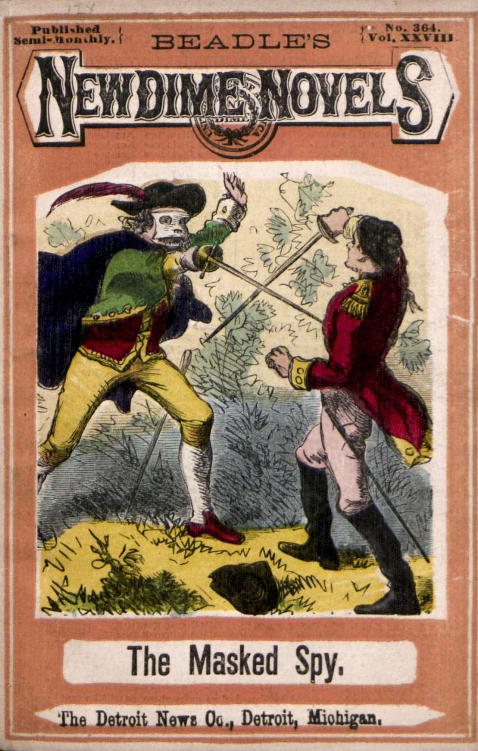 Book Cover For Beadle's New Dime Novels 43 - The Masked Spy