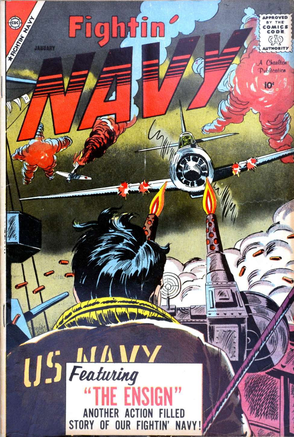 Comic Book Cover For Fightin' Navy 85 - Version 1