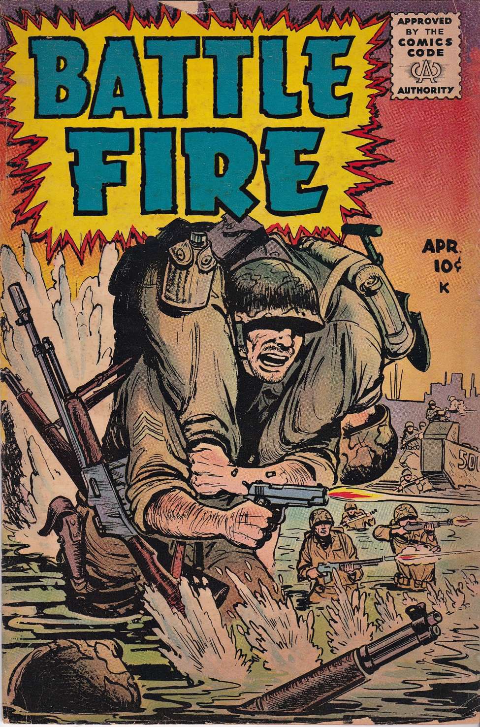 Comic Book Cover For Battle Fire 1