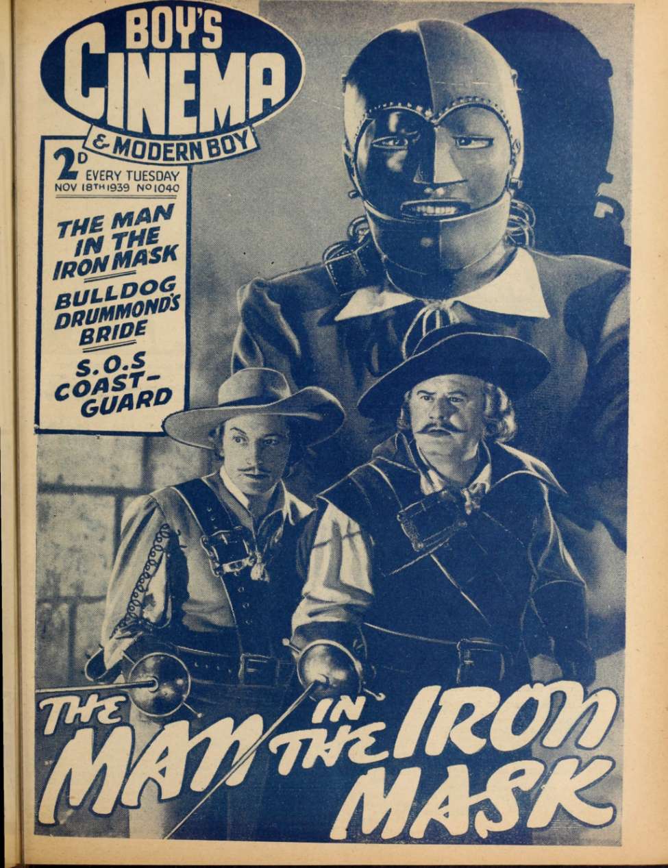 Book Cover For Boy's Cinema 1040 - The Man in the Iron Mask - Louis Hayward
