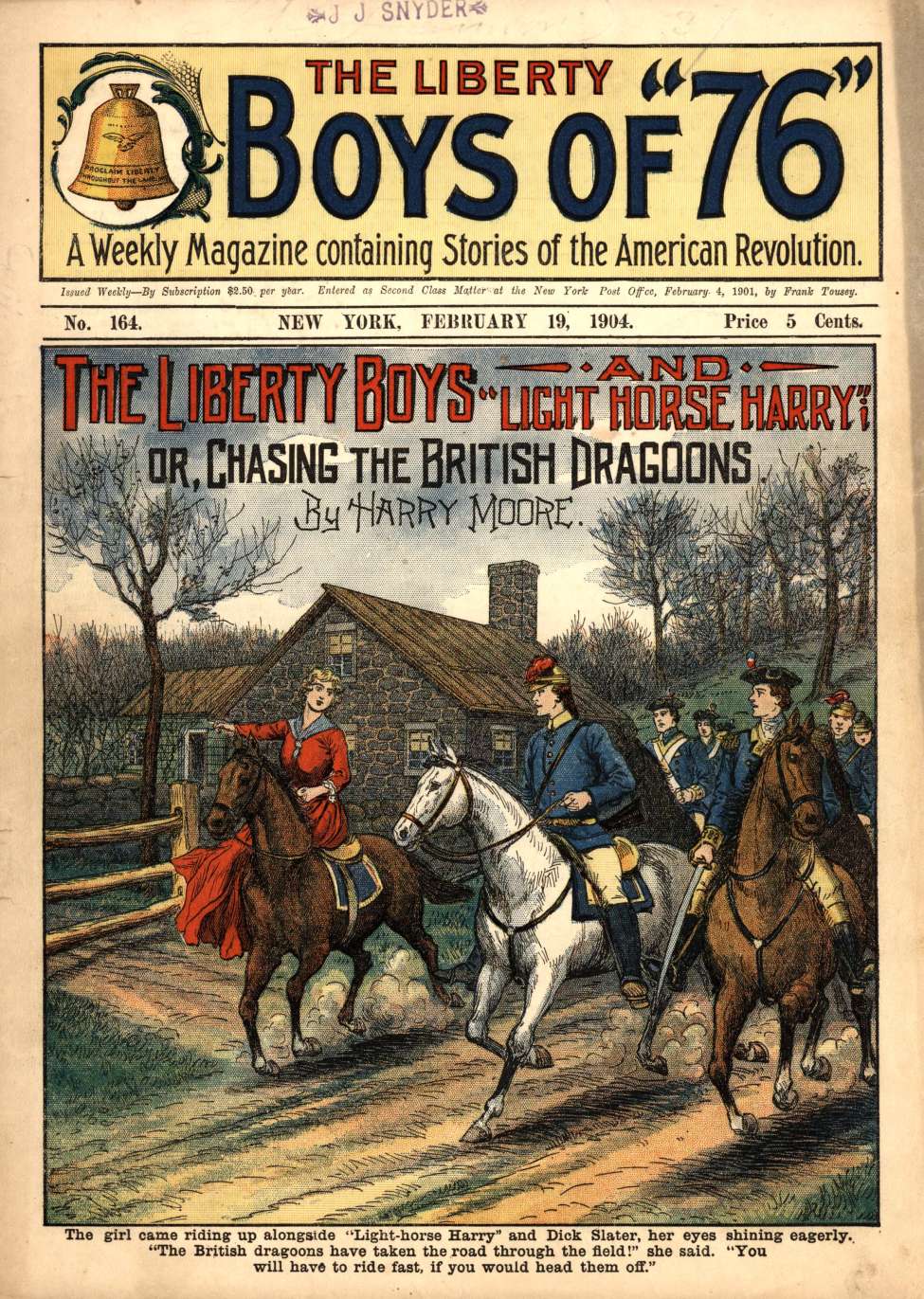 Book Cover For The Liberty Boys of 76 164 - The Liberty Boys and Light Horse Harry