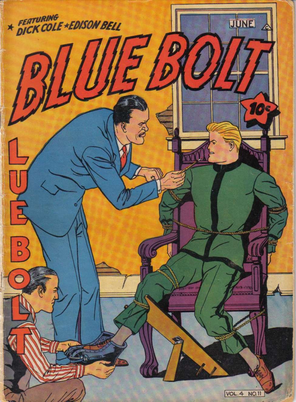Comic Book Cover For Blue Bolt v4 11