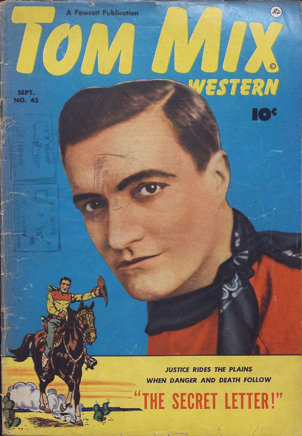 Comic Book Cover For Tom Mix Western 45