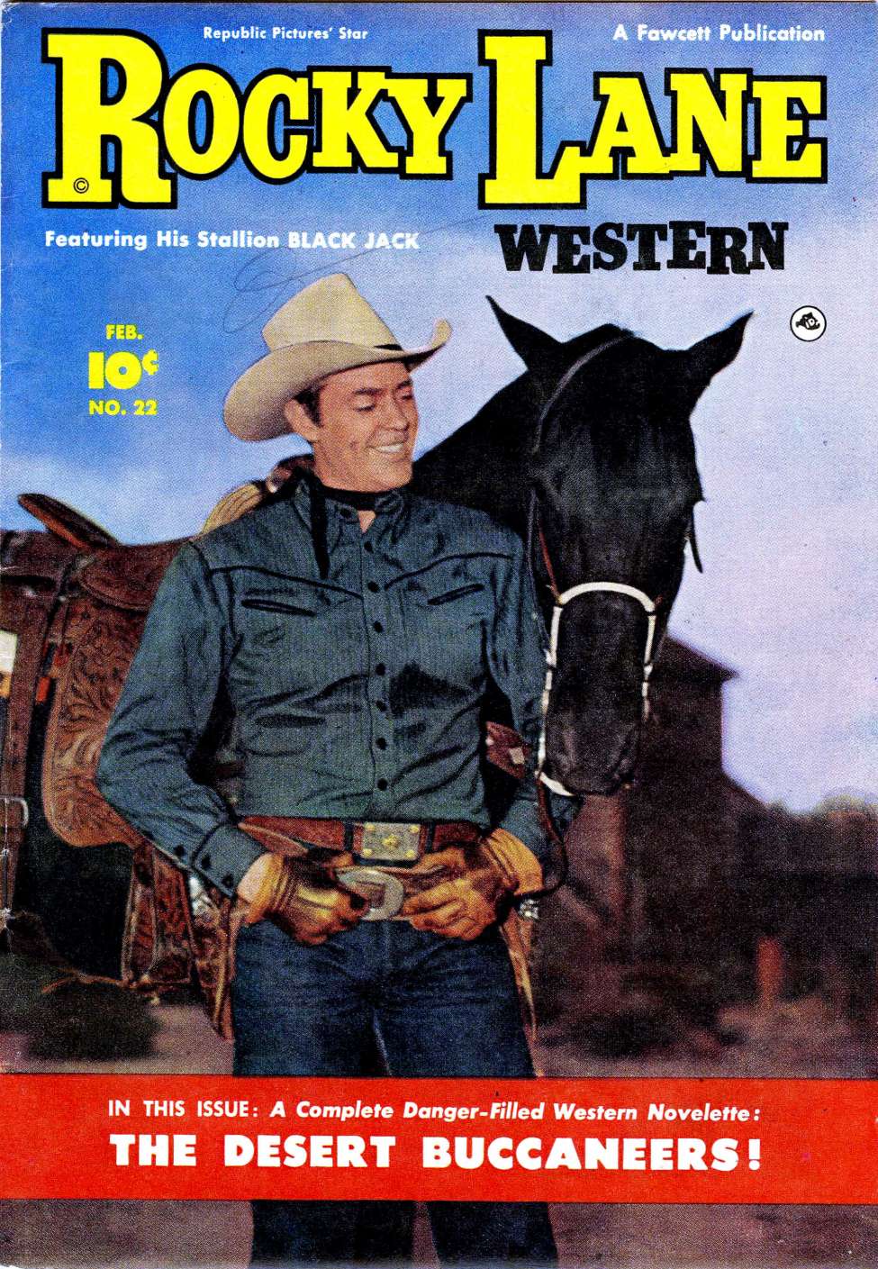 Comic Book Cover For Rocky Lane Western 22 - Version 1