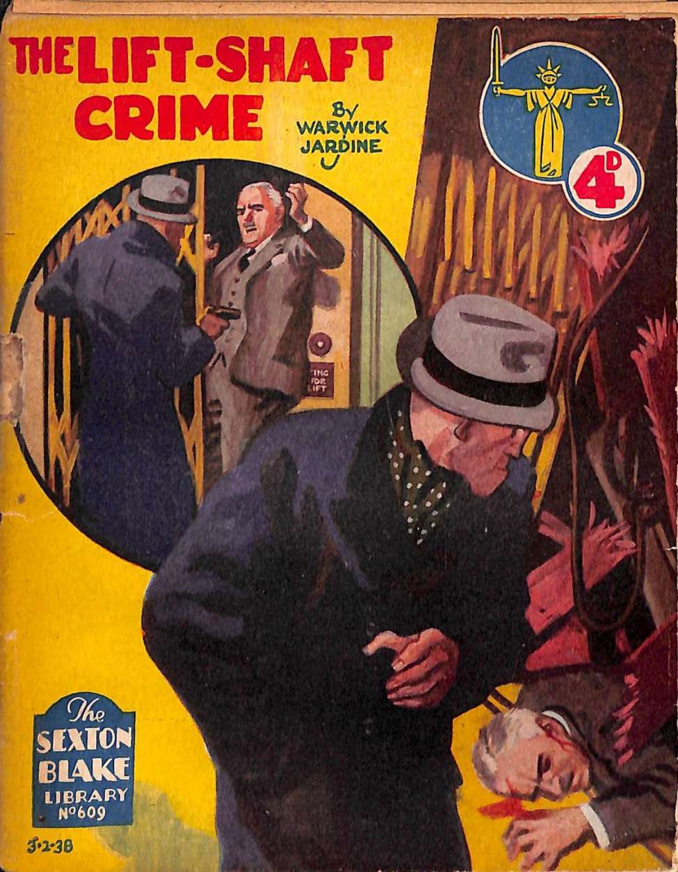 Comic Book Cover For Sexton Blake Library S2 609 - The Lift Shaft Crime