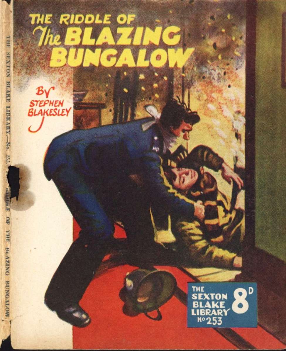Comic Book Cover For Sexton Blake Library S3 253 - The Riddle of the Blazing Bungalow