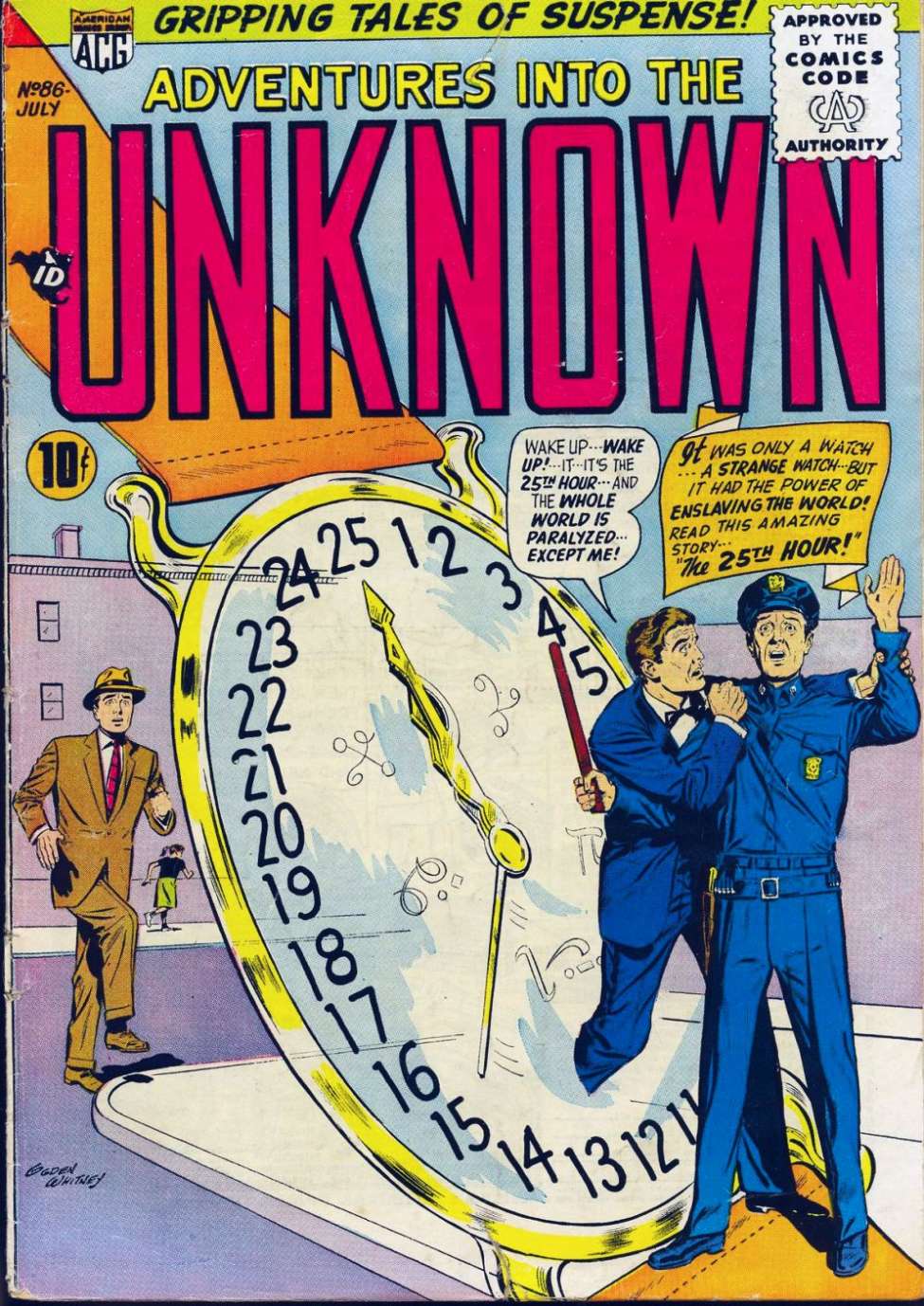 Comic Book Cover For Adventures into the Unknown 86