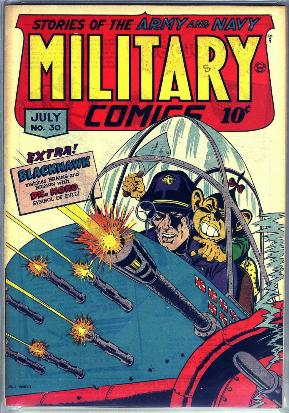 Book Cover For Military Comics 30