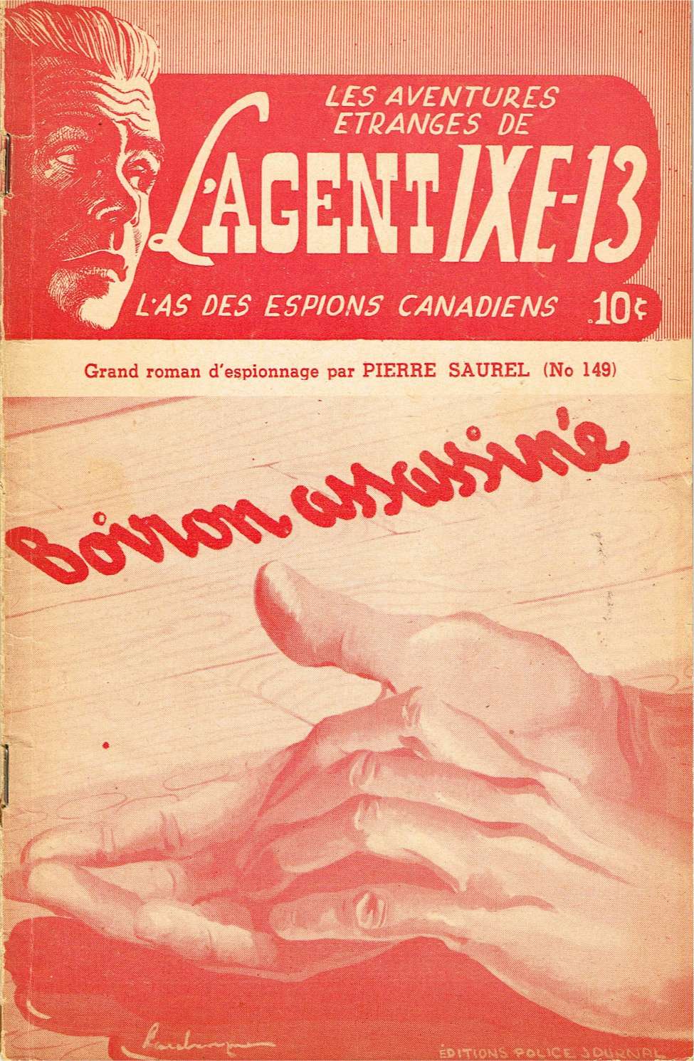Book Cover For L'Agent IXE-13 v2 149 - Boiron assassiné