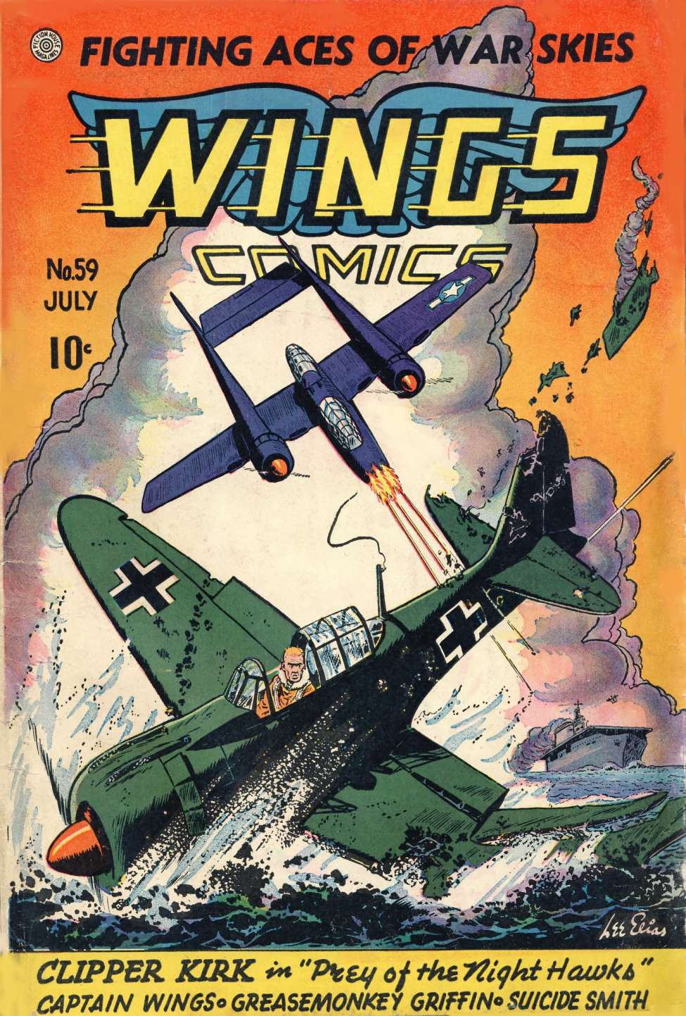 Comic Book Cover For Wings Comics 59