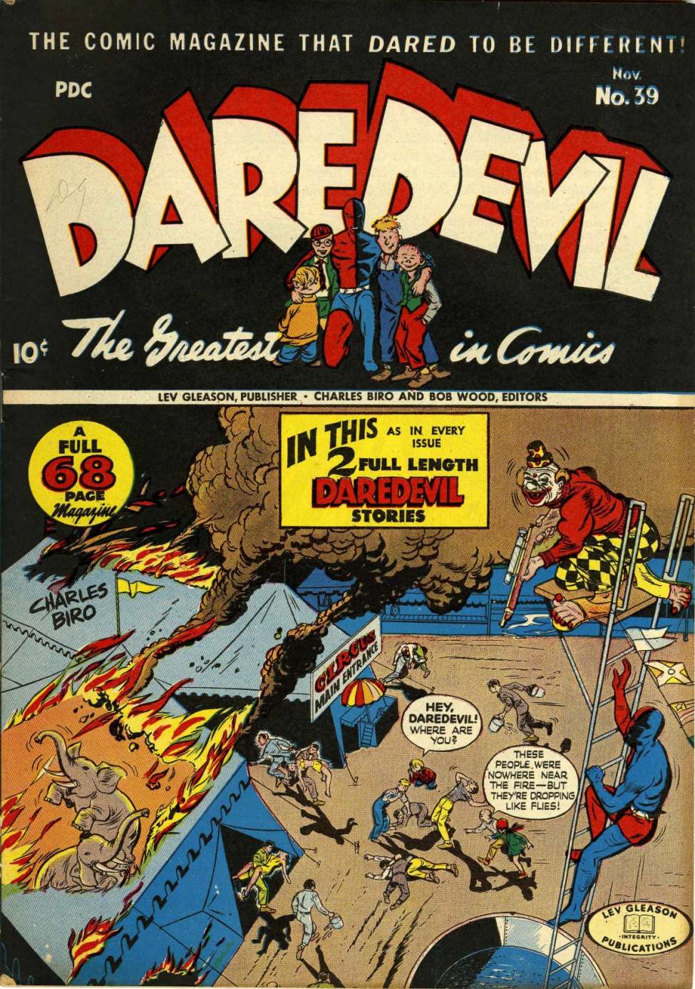 Comic Book Cover For Daredevil Comics 39 - Version 1