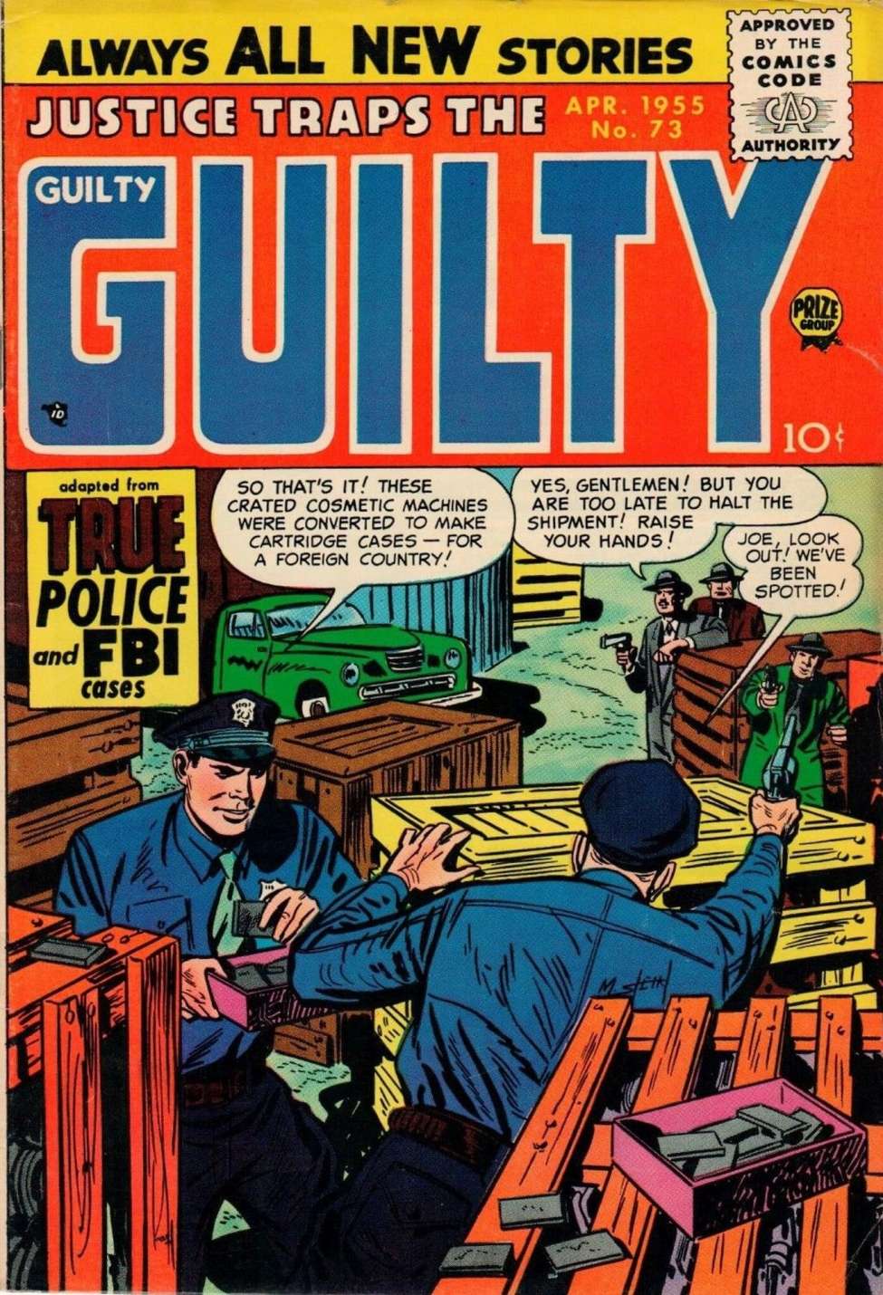 Comic Book Cover For Justice Traps the Guilty 73 - Version 2