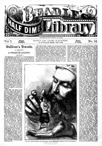 Large Thumbnail For Beadle's Half Dime Library 12 - Gulliver's Travels