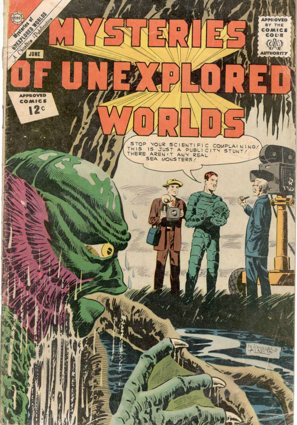 Comic Book Cover For Mysteries of Unexplored Worlds 30