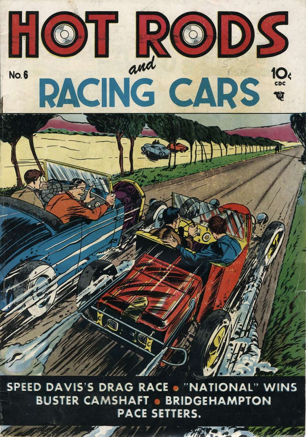 Book Cover For Hot Rods and Racing Cars 6