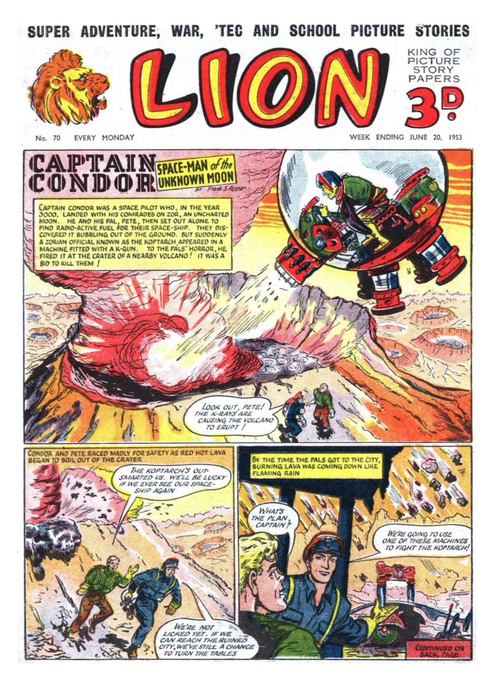 Comic Book Cover For Lion 70