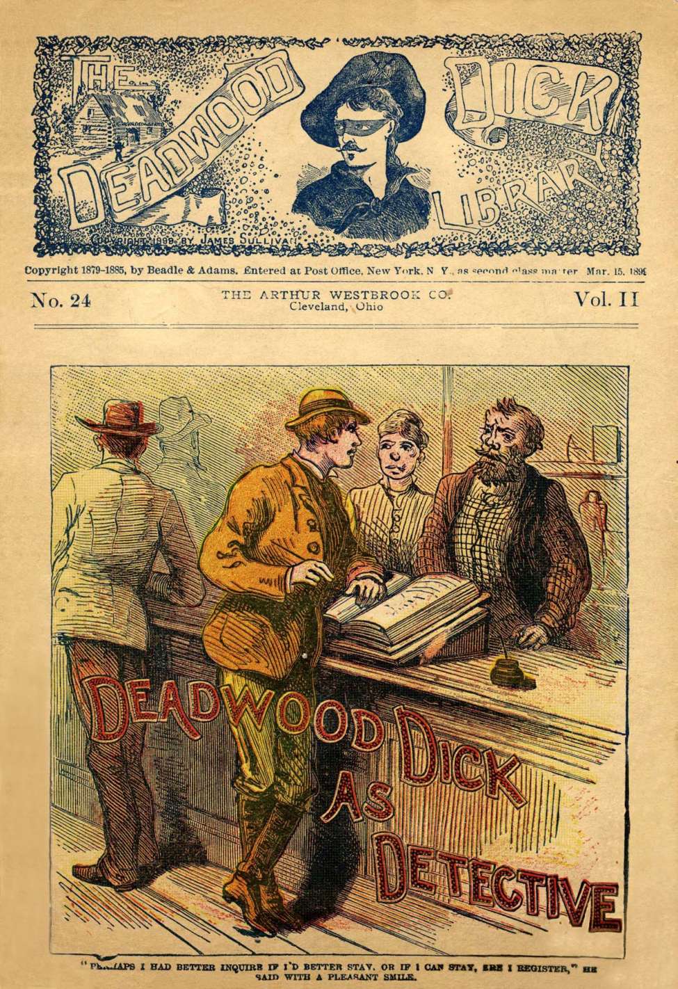 Comic Book Cover For Deadwood Dick Library v2 24 - Deadwood Dick as Detective