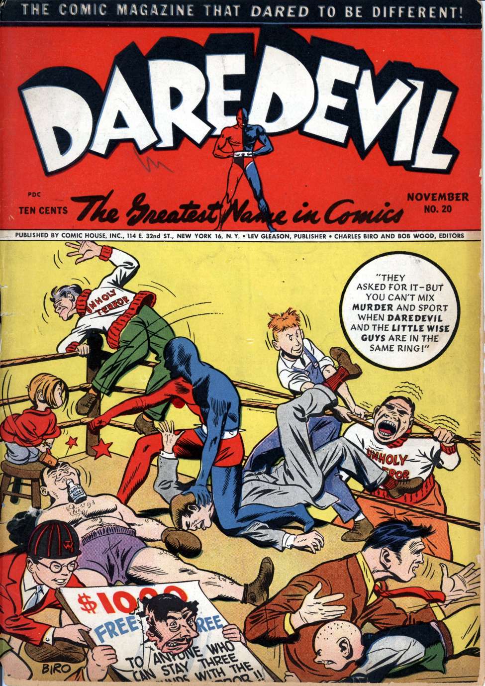 Comic Book Cover For Daredevil Comics 20 - Version 1