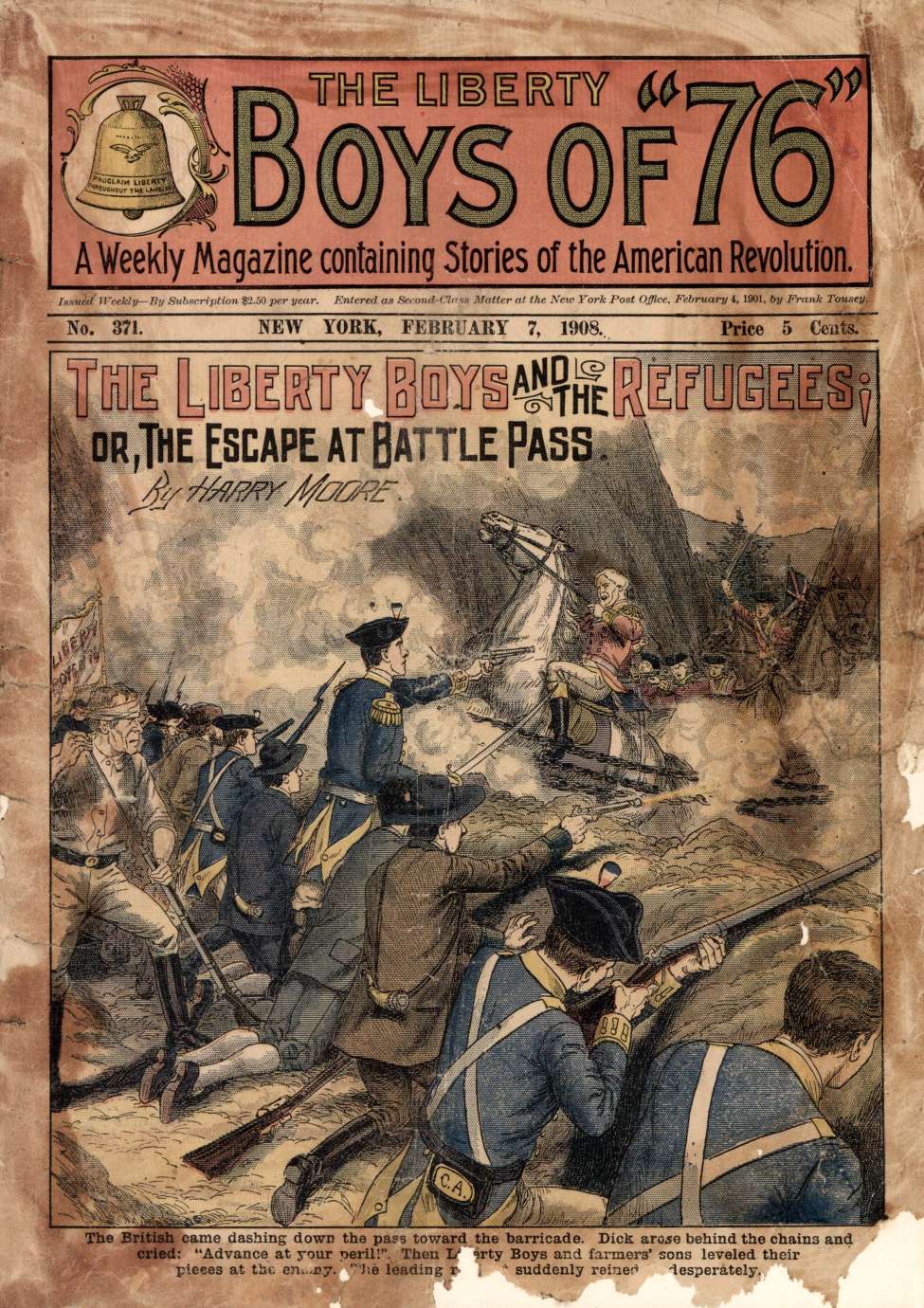 Book Cover For The Liberty Boys of 76 371 - The Liberty Boys and the Refugees