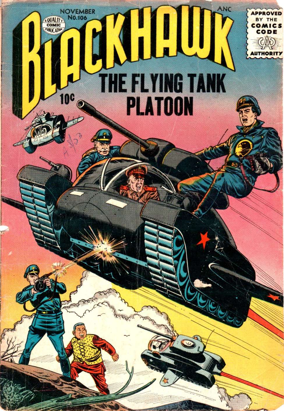 Comic Book Cover For Blackhawk 106 - Version 2