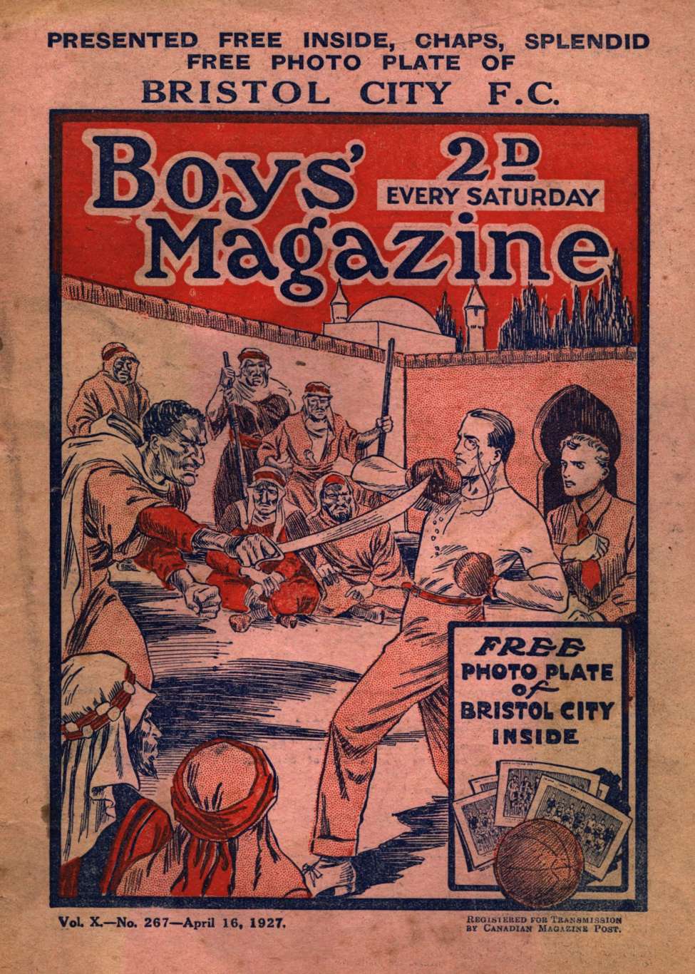 Book Cover For Boys' Magazine 267