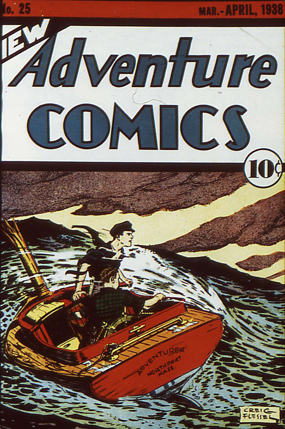 Comic Book Cover For New Adventure Comics 25 (fiche)