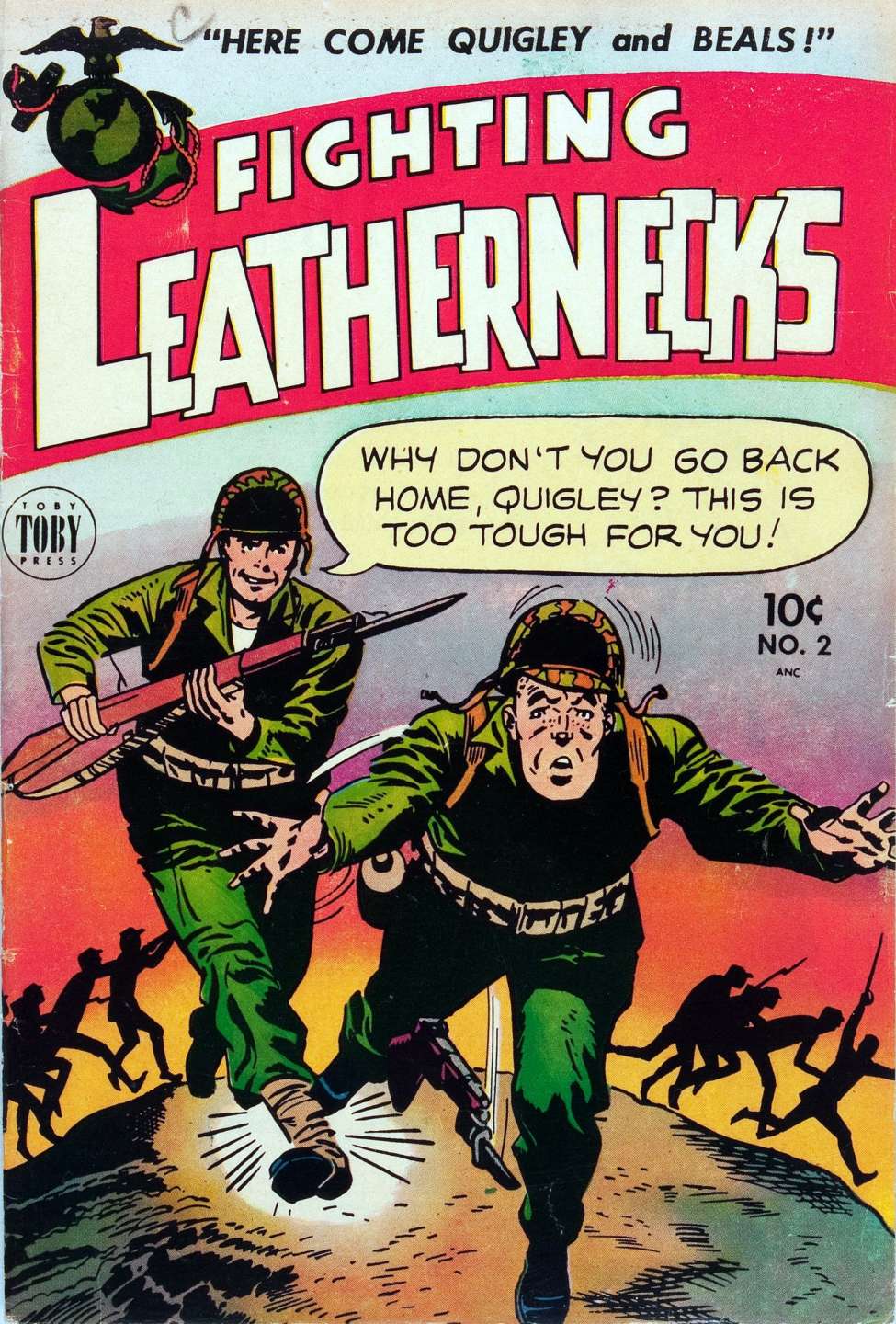 Comic Book Cover For Fighting Leathernecks 2
