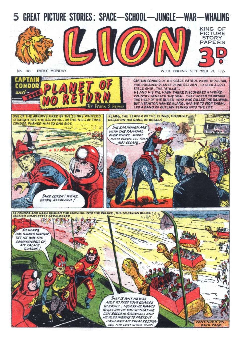 Comic Book Cover For Lion 188