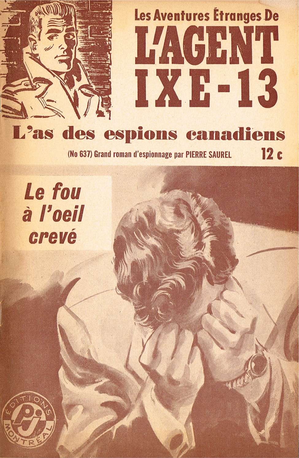 Book Cover For L'Agent IXE-13 v2 637 - Le fou à l'œil crevé
