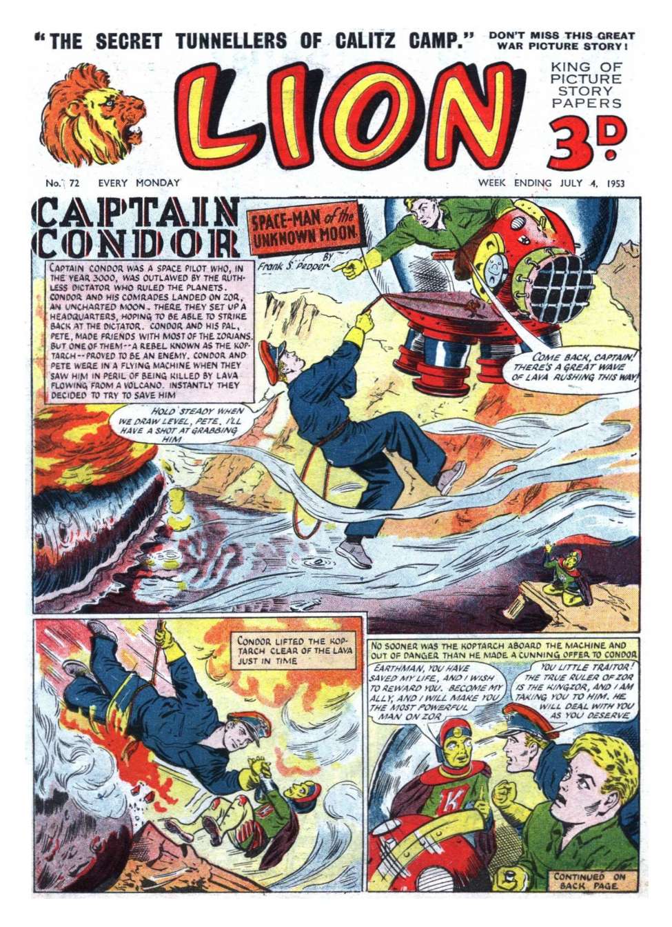 Comic Book Cover For Lion 72