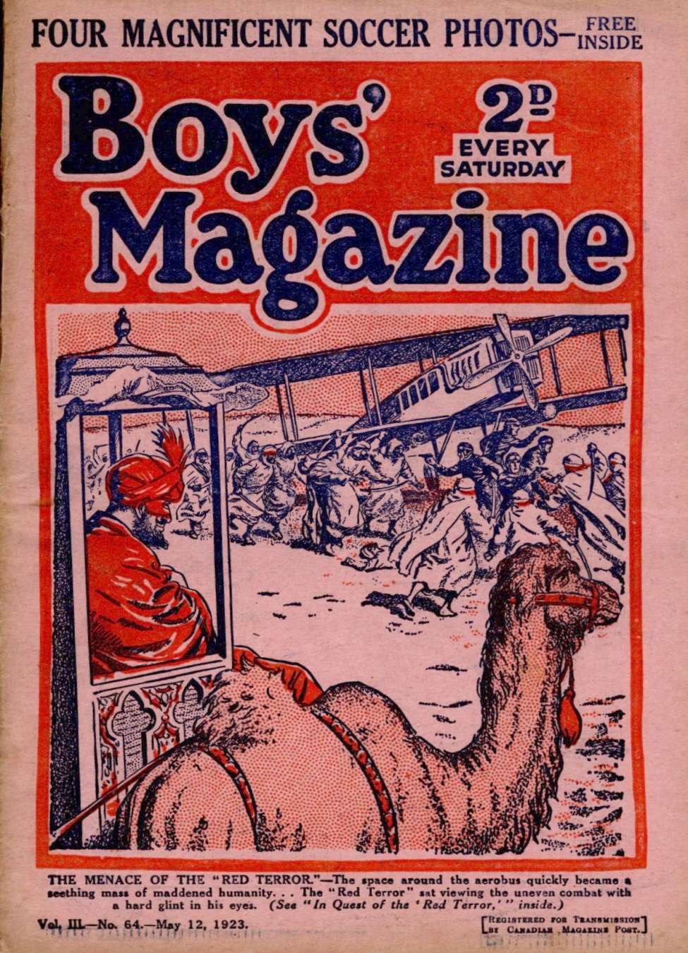 Comic Book Cover For Boys' Magazine 64