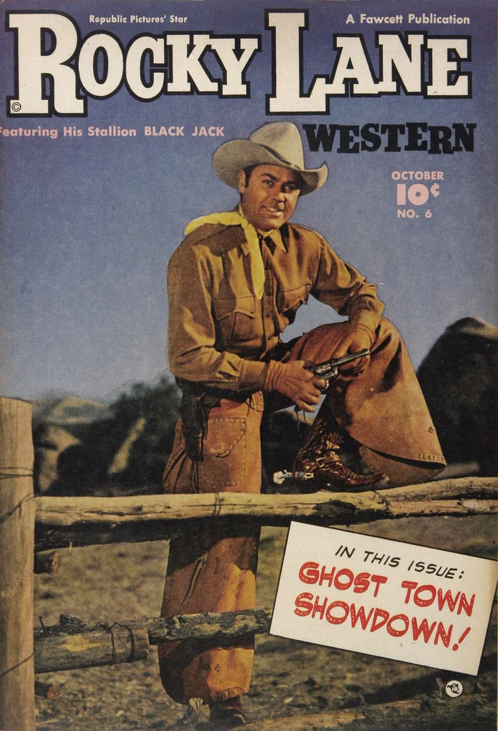 Comic Book Cover For Rocky Lane Western 6