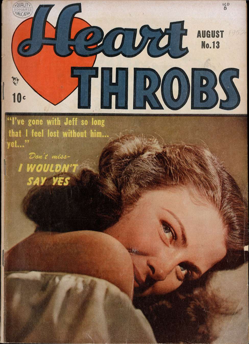 Book Cover For Heart Throbs 13