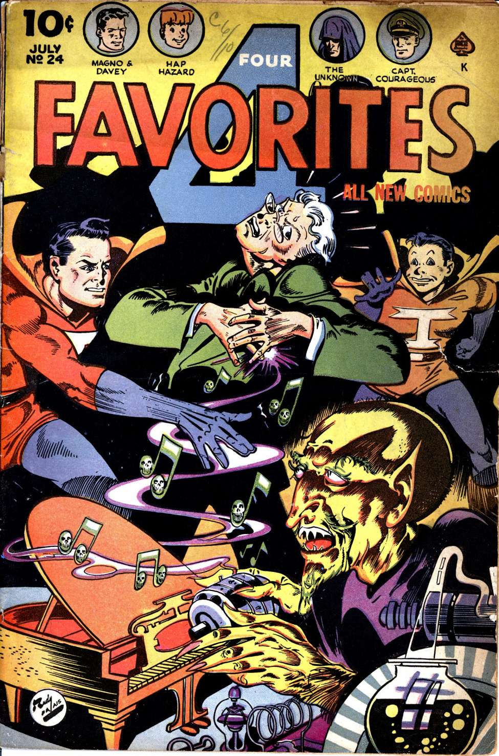 Comic Book Cover For Four Favorites 24