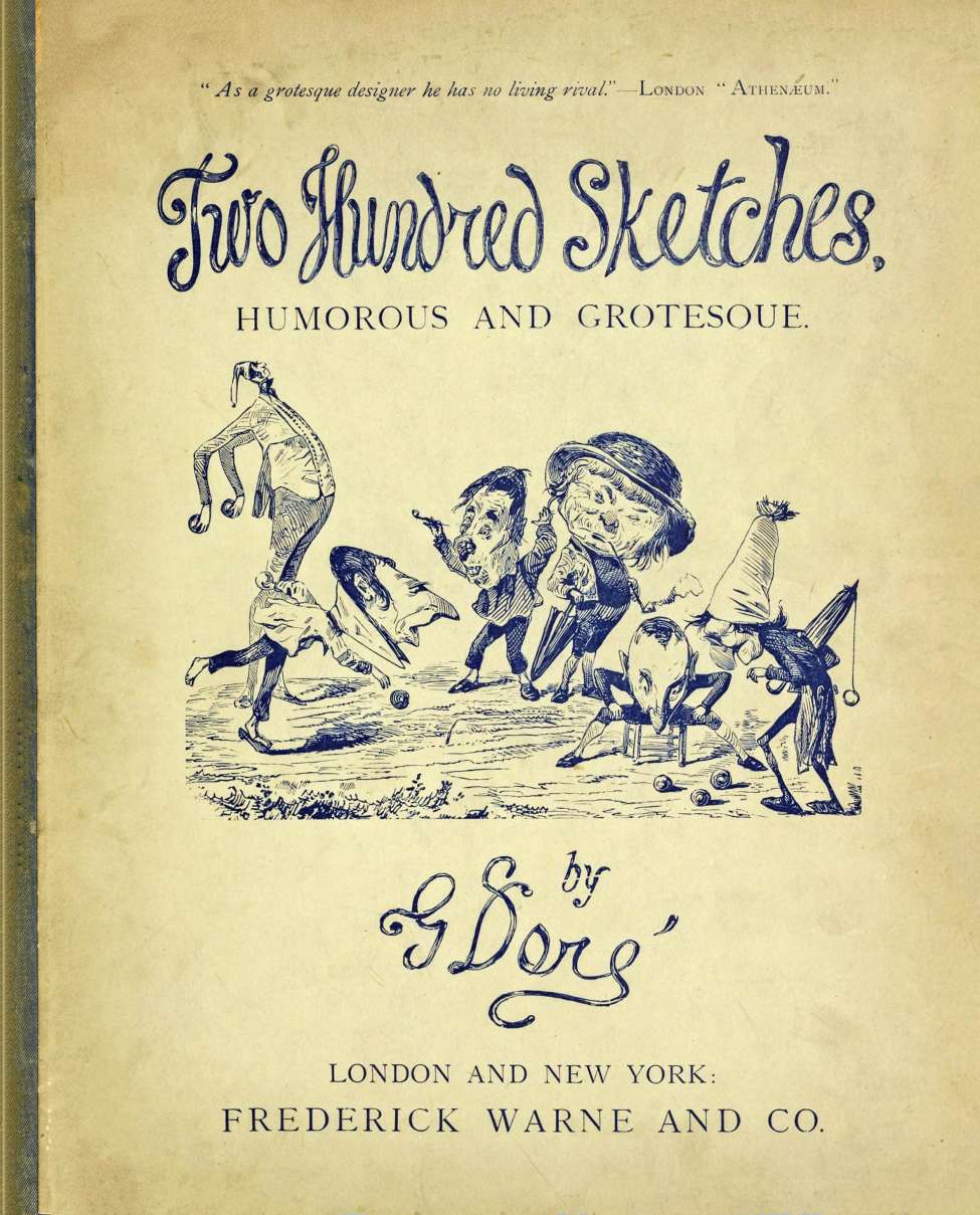 Book Cover For Two Hundred Sketches, Humorous and Grotesque