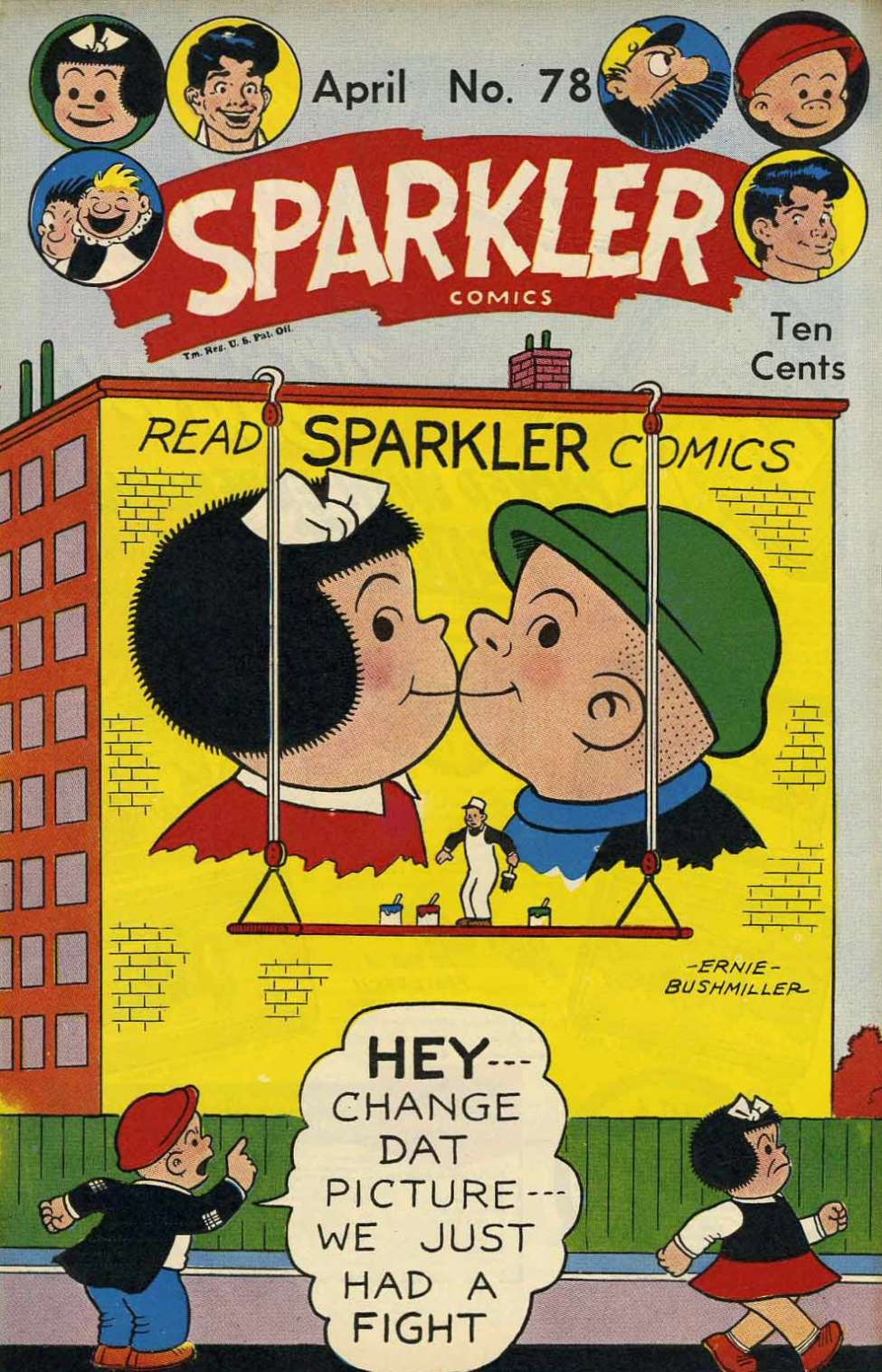 Comic Book Cover For Sparkler Comics 78