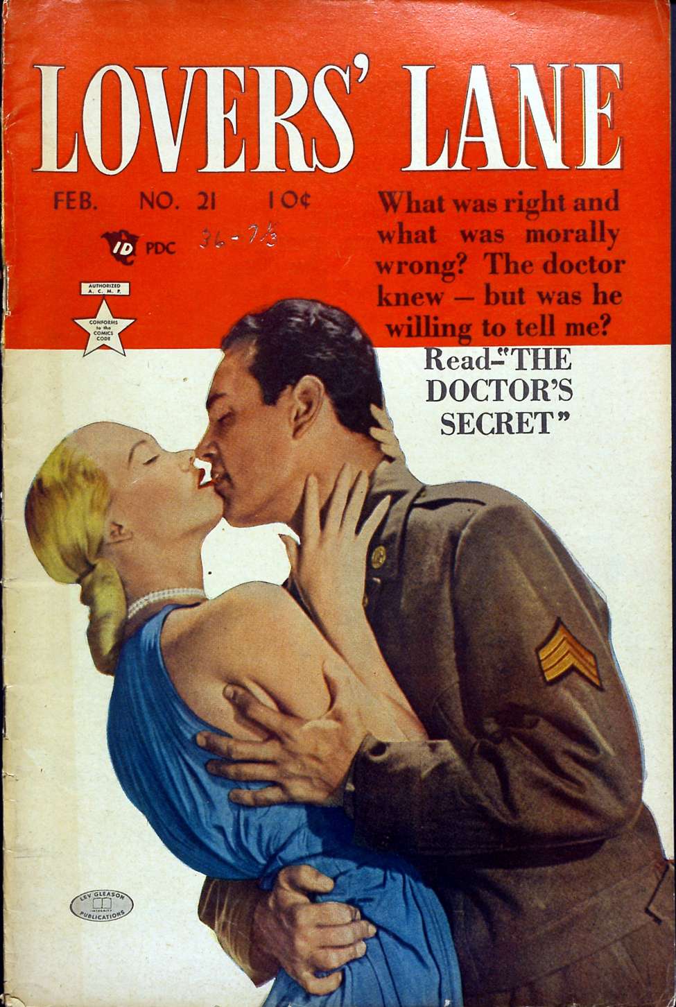 Comic Book Cover For Lovers' Lane 21