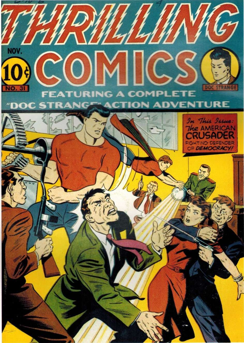 Comic Book Cover For Thrilling Comics 31