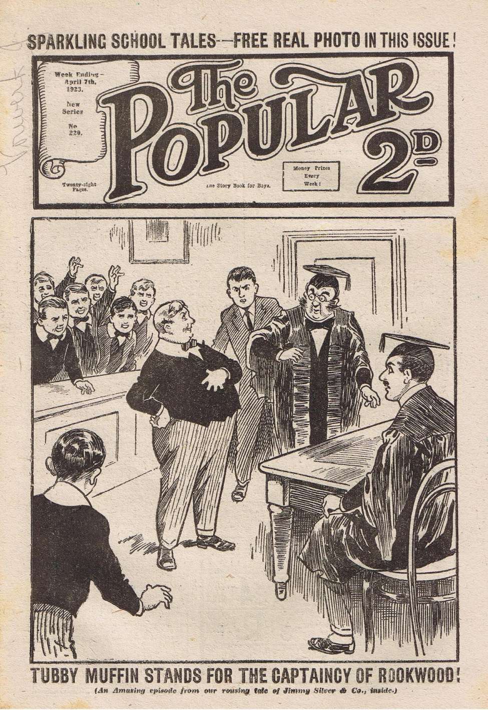 Comic Book Cover For The Popular 220 - The New Captain