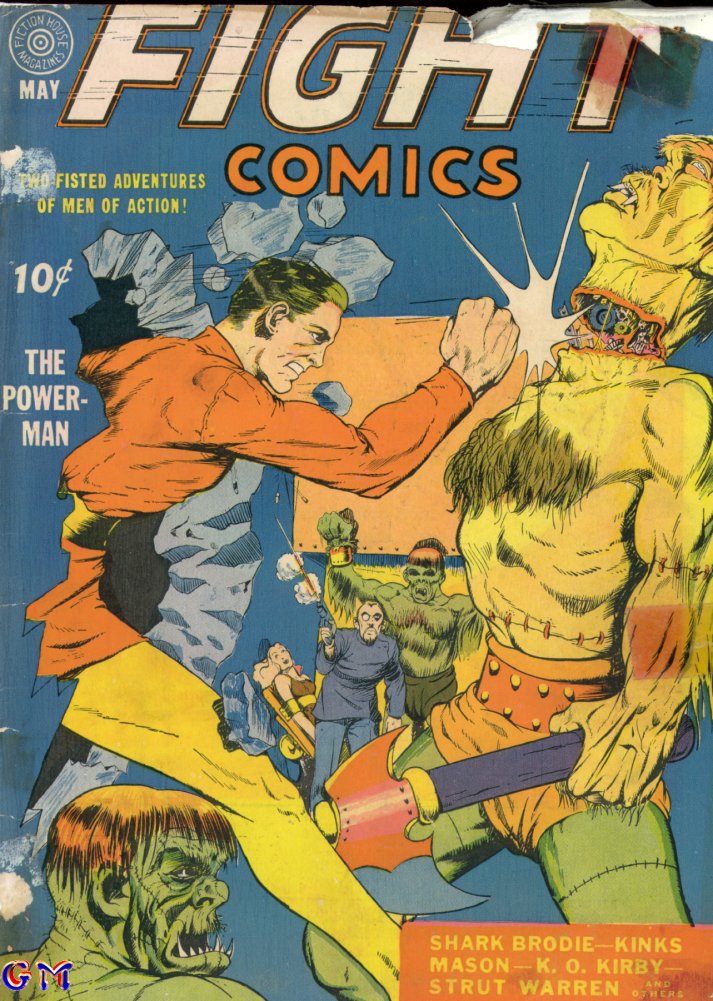 Comic Book Cover For Fight Comics 5 - Version 1