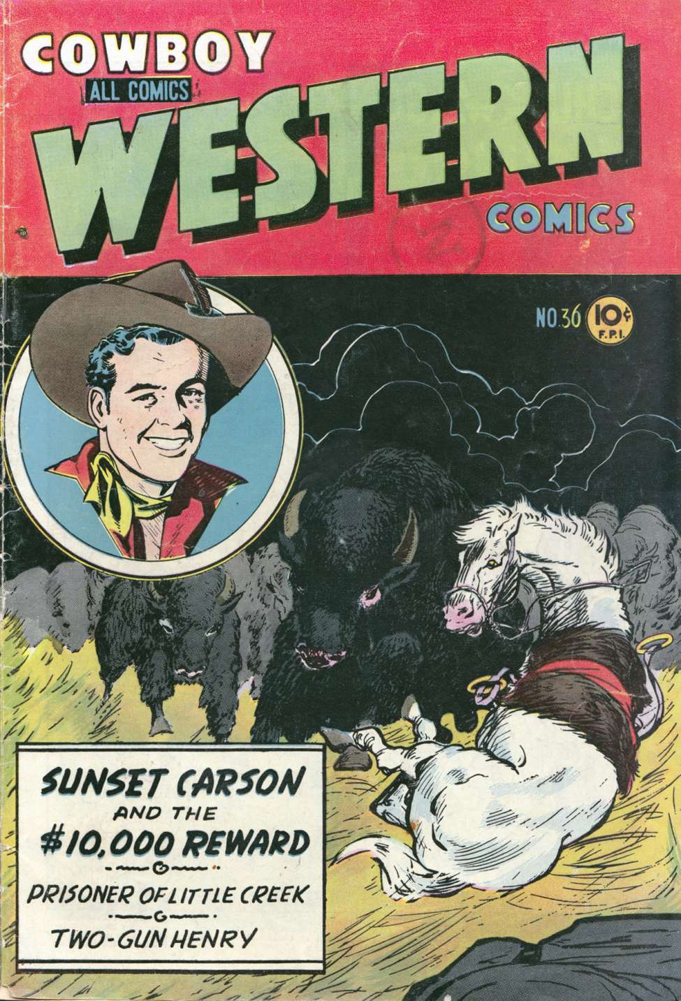 Comic Book Cover For Cowboy Western 36