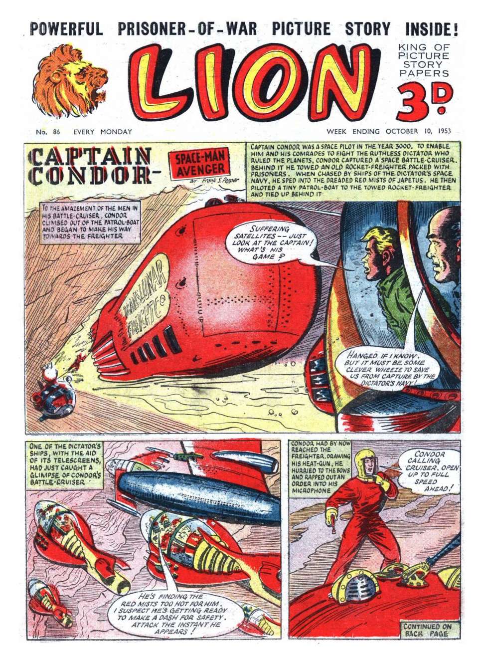 Comic Book Cover For Lion 86