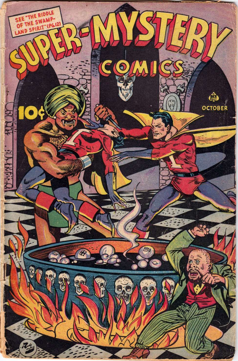 Book Cover For Super-Mystery Comics v5 2 (alt) - Version 2
