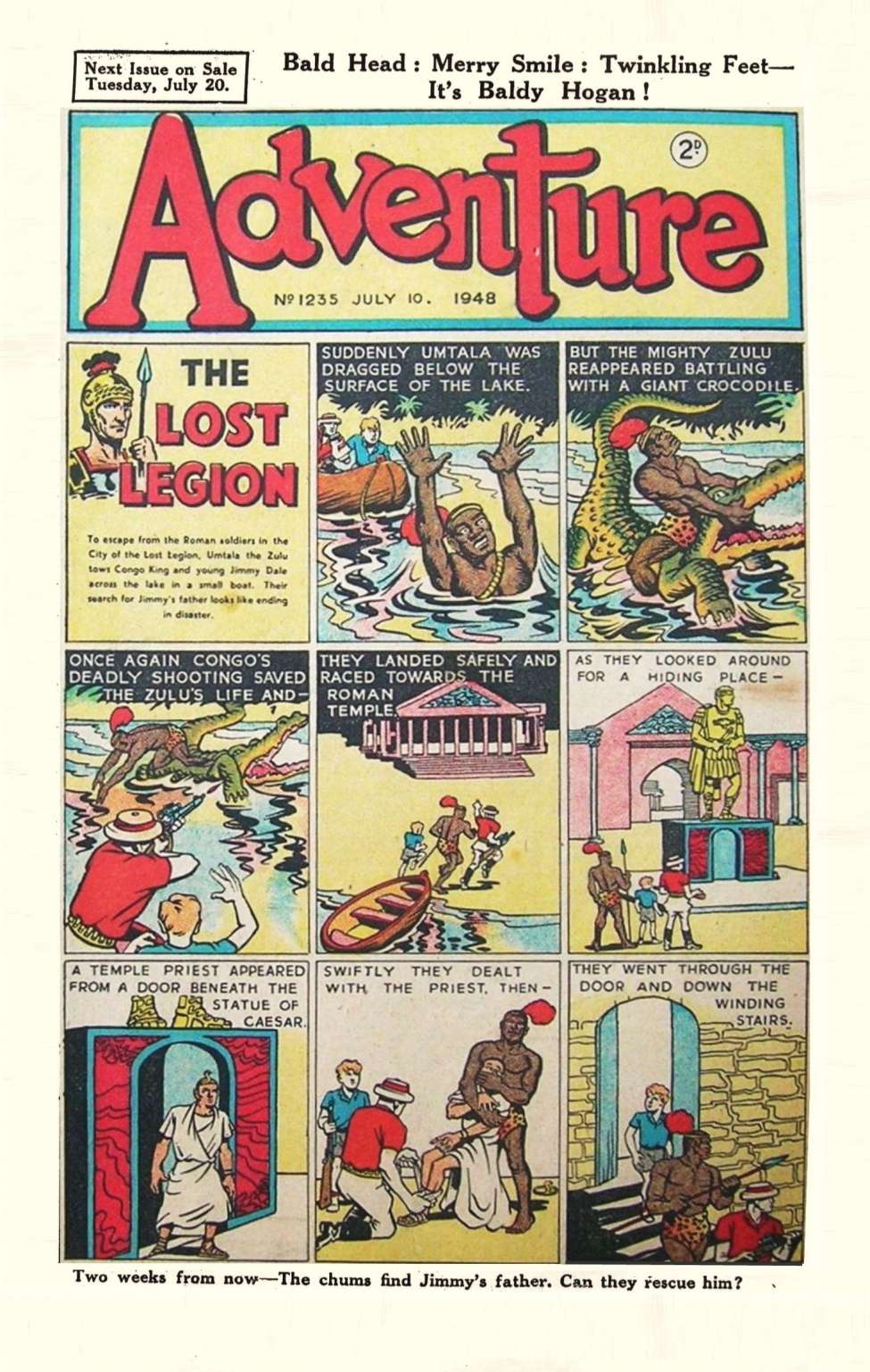 Comic Book Cover For Adventure 1235