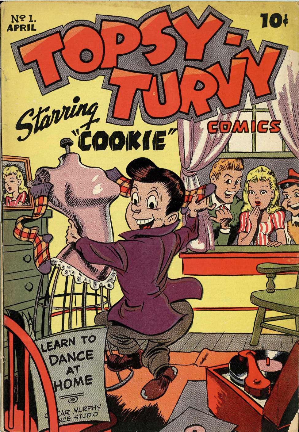 Comic Book Cover For Topsy Turvy