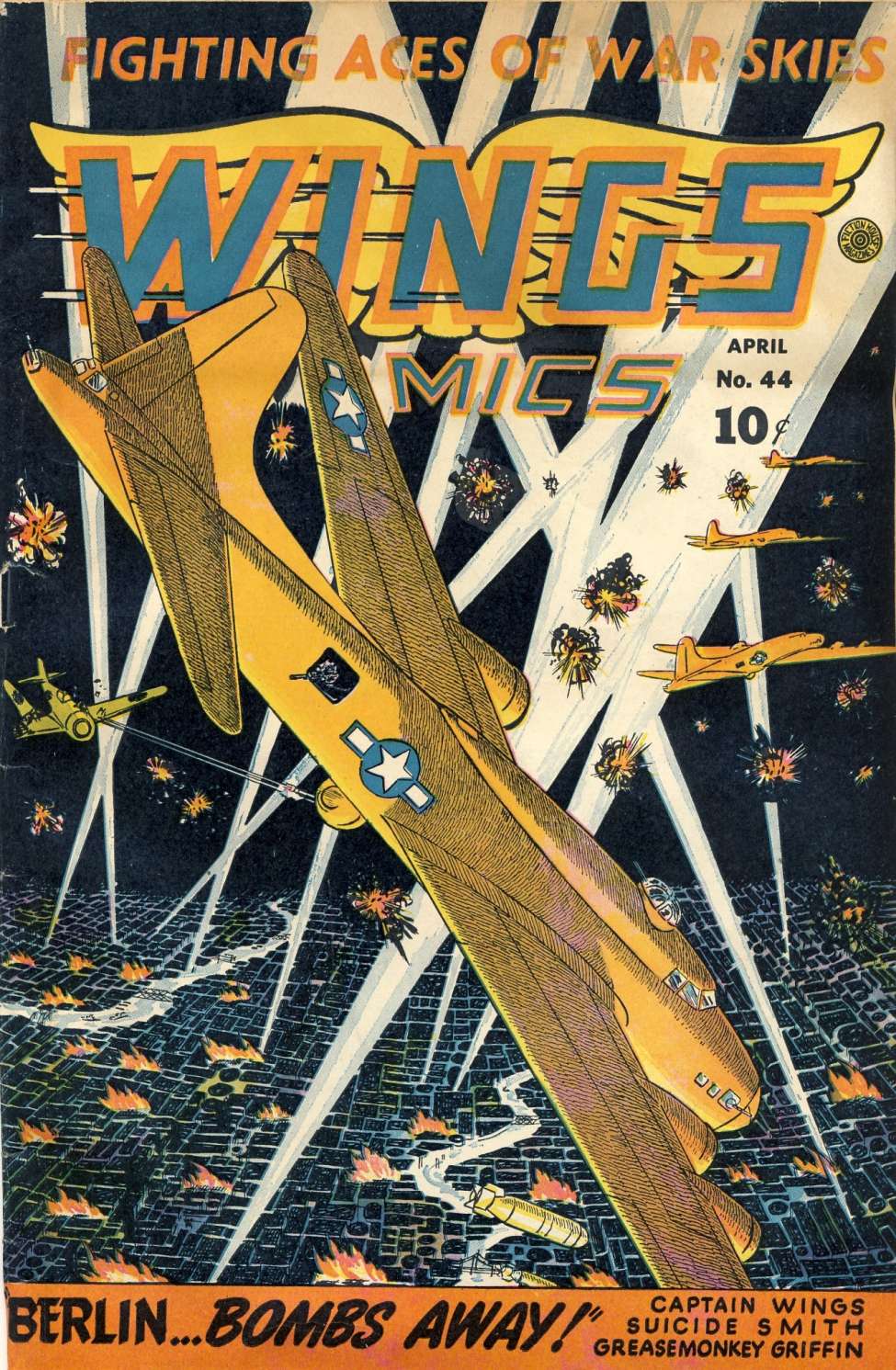 Comic Book Cover For Wings Comics 44