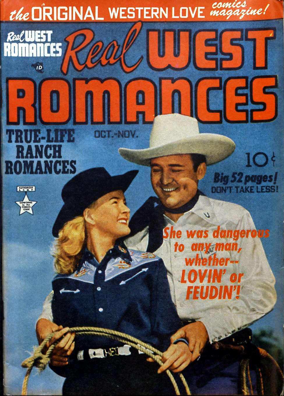 Comic Book Cover For Real West Romances v1 4