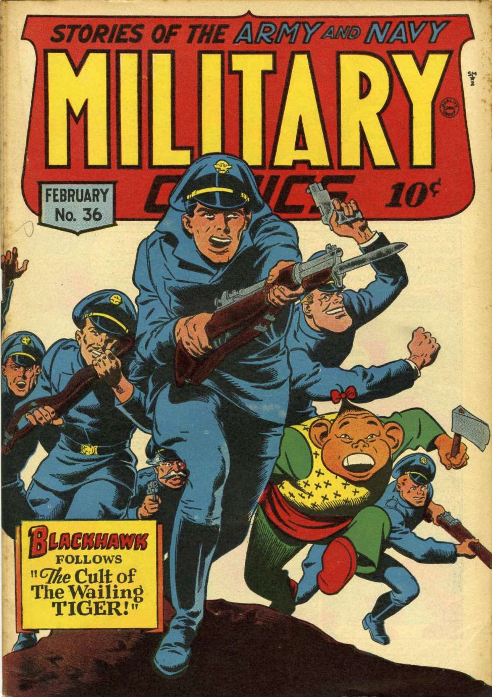 Book Cover For Military Comics 36 - Version 2